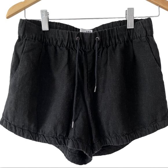 Linen Black Shorts Brand New Vero Moda Small - Picture 3 of 14